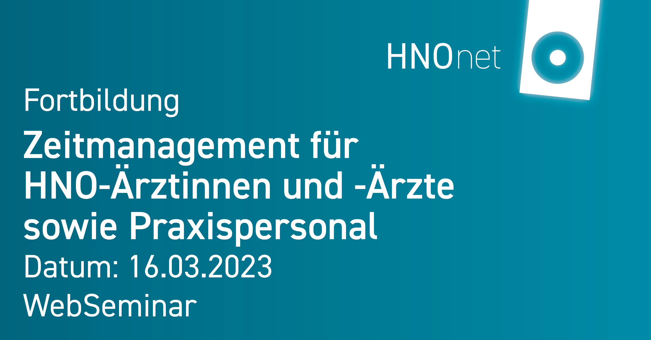 Teaser Fortbildung Zeitmanagement WebSeminar